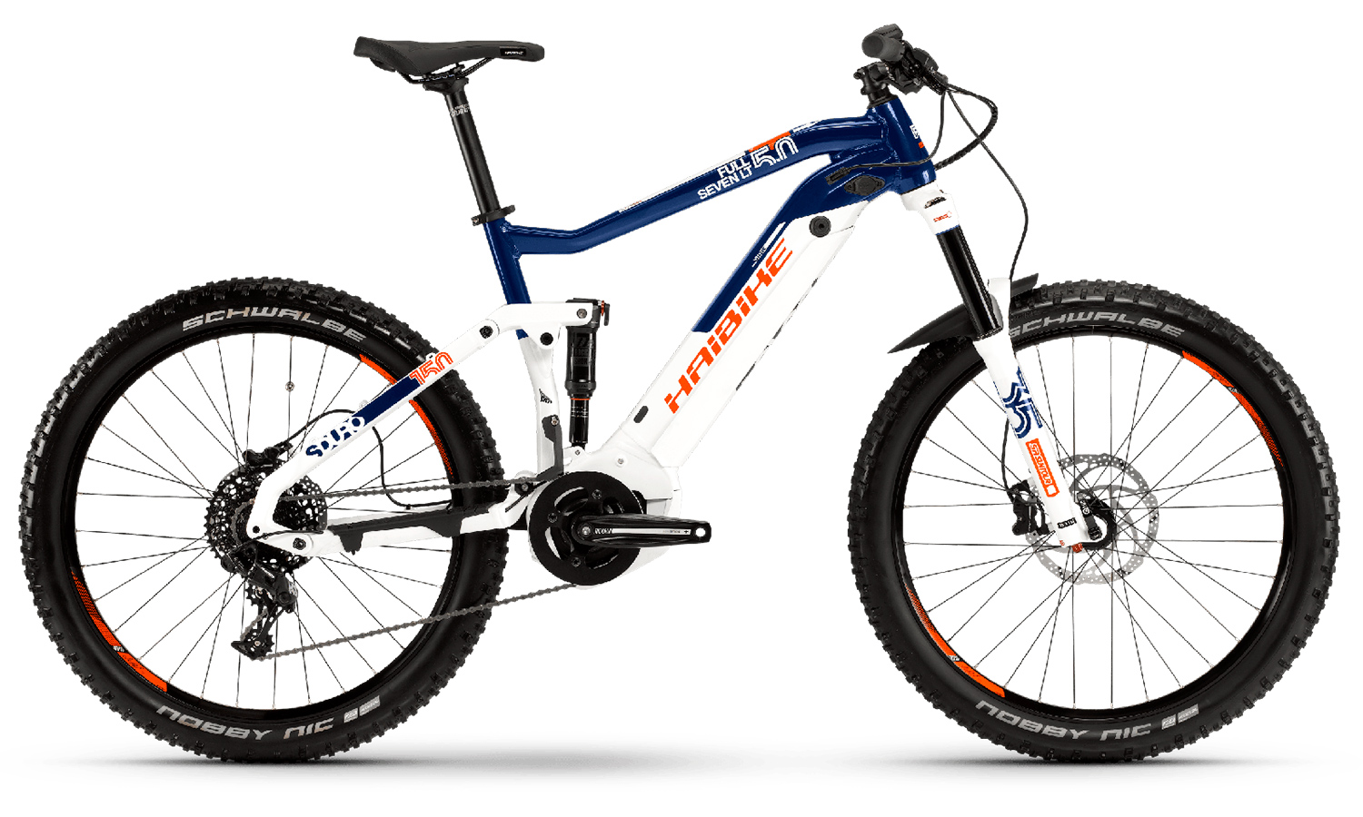 Велосипед Haibike SDURO FullSeven LT 5.0  27.5" 500Wh (2019) 2019 Бело-синий